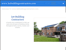 Tablet Screenshot of leebuildingcontractors.com